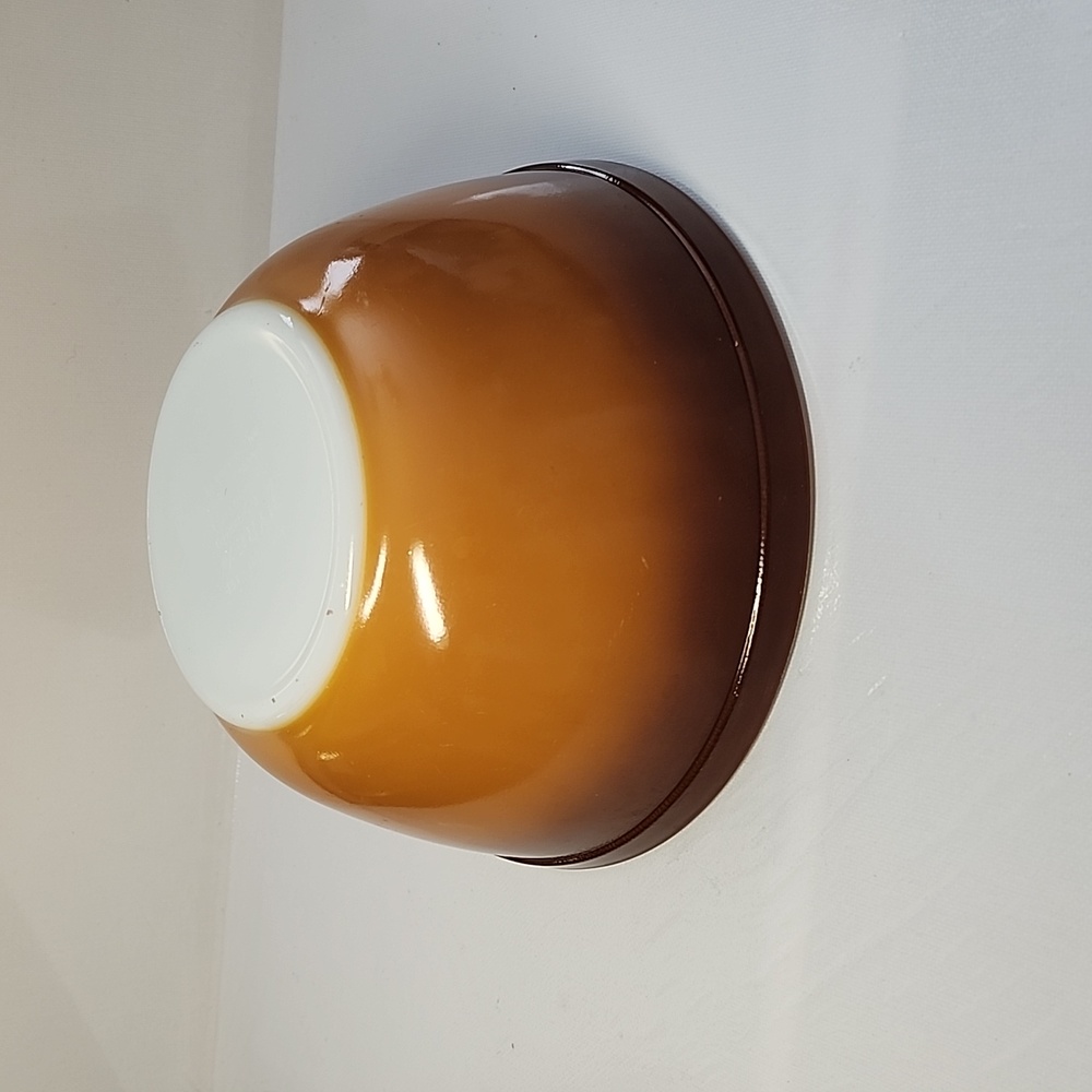 (#4)Vintage Pyrex 1971s brown mixing nesting bowl 402-1.5l